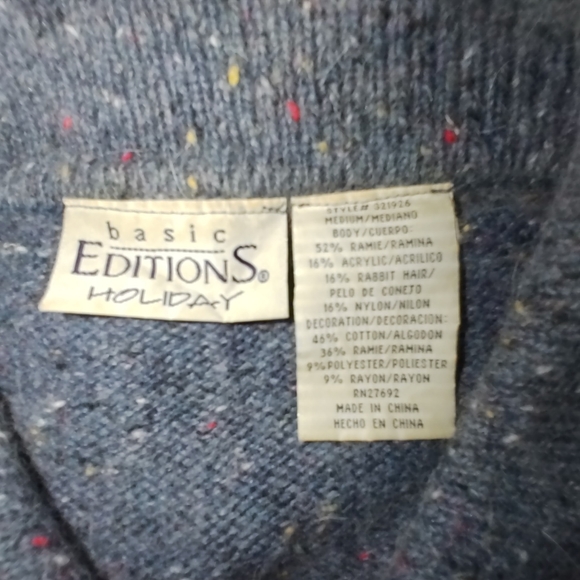Basic Editions Holiday Sweater M - Picture 5 of 7